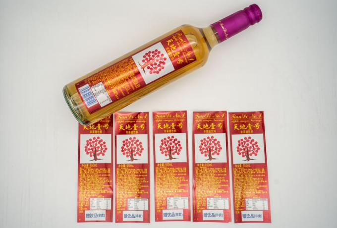 Nhựa dán ẩm ướt dán ẩm ướt chống nước giấy dán nhãn tùy chỉnh để in 2