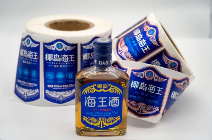 Nhãn nhãn chai gia vị rõ ràng nhãn dán chống nước Nhãn nhãn rượu vang bằng kính giấy 1