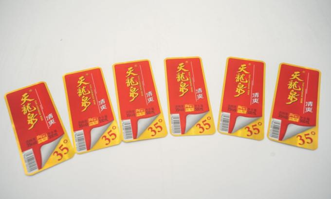 Nhãn nhãn chai gia vị rõ ràng nhãn dán chống nước Nhãn nhãn rượu vang bằng kính giấy 6