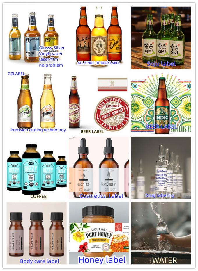 Nhãn chai rượu không thấm nước Nhãn rượu Whisky tự dính Nhãn dán vinyl in 0