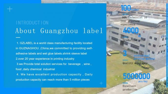Nhà sản xuất nhãn dán cho nhãn thực phẩm và đồ uống 1