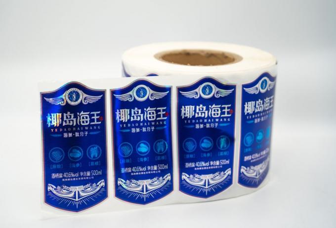 Nhãn chống nước tùy chỉnh có thể tháo rời cho chai 6