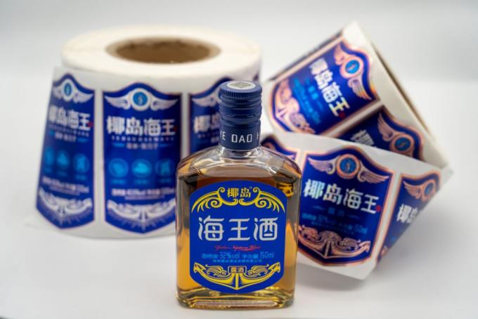 Bản thân dán nhãn chai rượu vang cá nhân Transparent Custom Waterproof Label Stickers 7