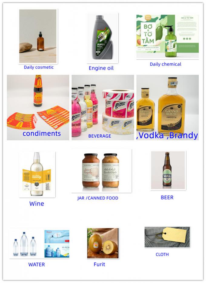 Nhãn nhãn rõ ràng tùy chỉnh được làm riêng Nhãn nhãn chai rượu vang chống nước cá nhân 2