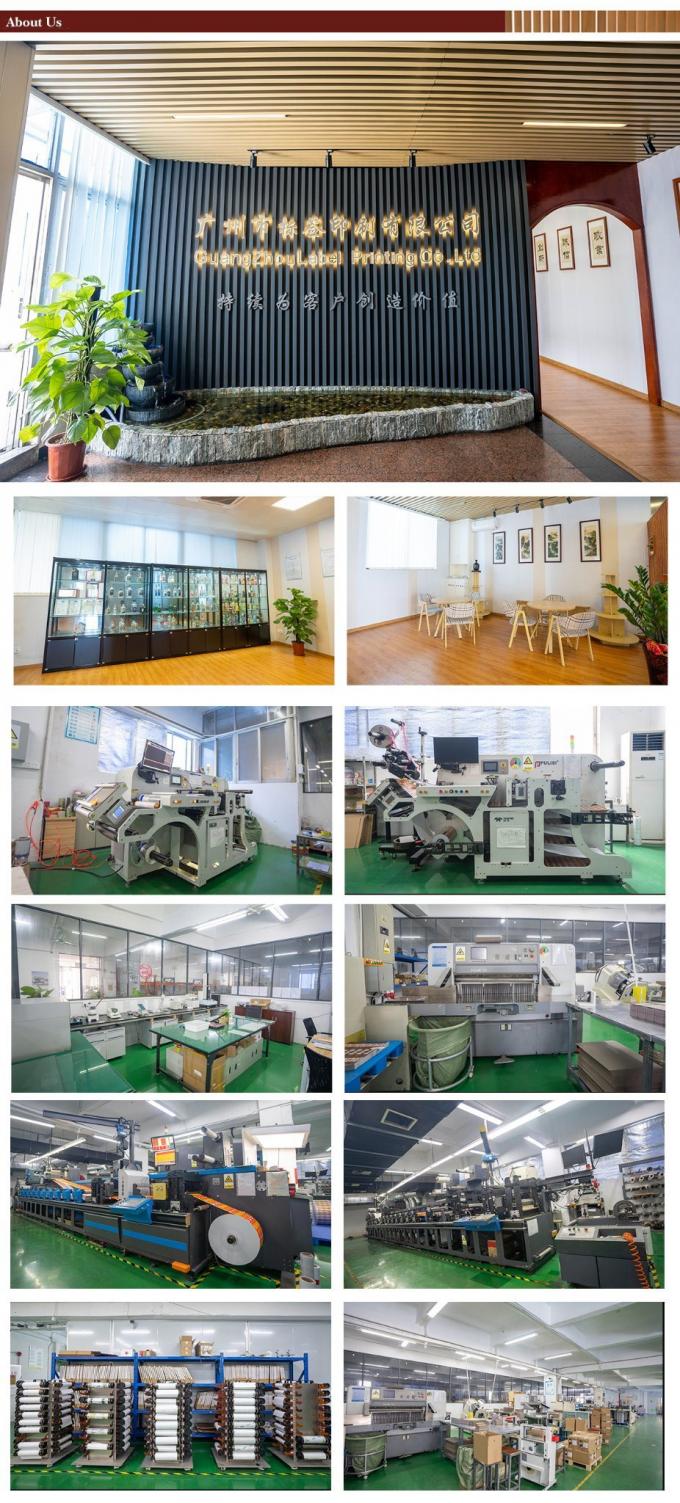 Nhãn dán tùy chỉnh in bất kỳ kích thước Vòng Oval nhãn 9