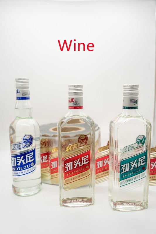 Giấy dán in rõ ràng cho nhãn chai rượu có thiết kế và hình dạng tùy chỉnh