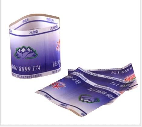 Nhãn mang thu nhỏ chống nước cho nhãn hương liệu màu trắng BOPP/PE/PP/PVC/PET