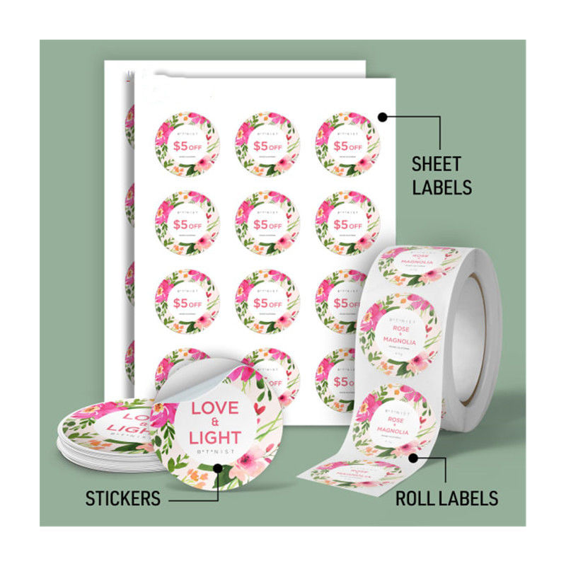 Đèn dán nhãn tùy chỉnh cho chai nước trái cây với vật liệu chống nhiệt và chống tĩnh