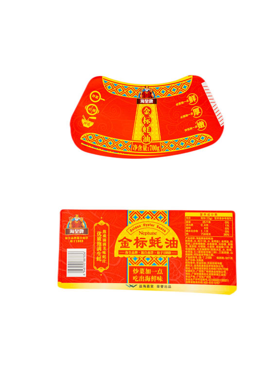 Nhãn keo ướt tùy chỉnh cho gia vị với 10-12 màu in nhãn dán nhà sản xuất
