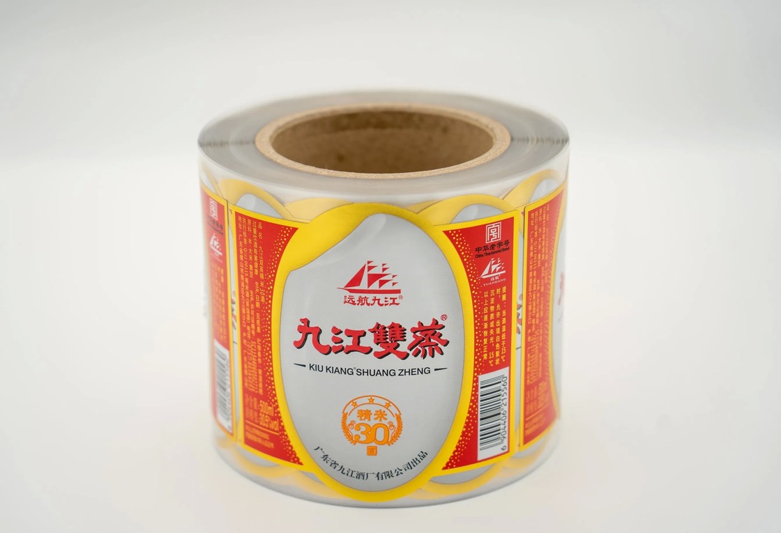 Gold Foil Static-proof Glossy/Matte Custom Adhesive Label Sticker for Wine Bottle