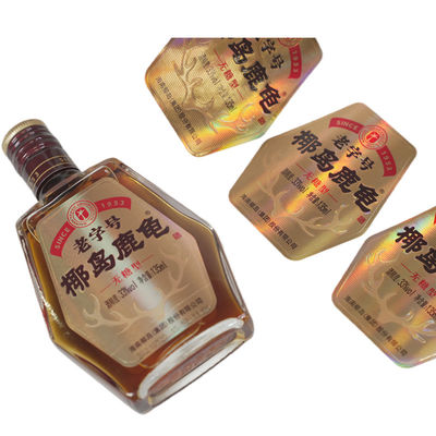 Các nhãn tự dán tùy chỉnh trên một cuộn cho Wine Bottle label sticker manufacturer