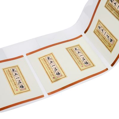 Kiểm tra nước thông minh giấy dán dán giấy cuộn in tùy chỉnh Logo dán nhãn dán