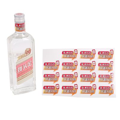 In nhãn dán trong suốt cho chai rượu Whisky Vodk