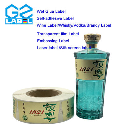 Nhãn nhãn chai rượu vang cá nhân Nhãn nhãn tròn tùy chỉnh cho Rượu vang